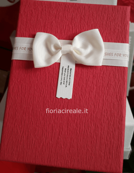 flora box con fiocco