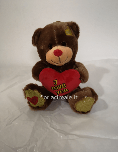 peluche piccolo orsetto scuro