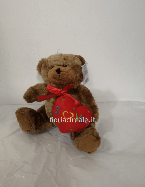 peluche piccolo orsetto con cuore