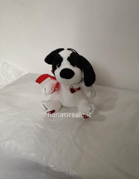 peluche piccolo cagnolino bianco
